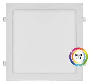 T-LED Bílý vestavný LED panel hranatý 300 x 300mm 36W 24V RGB+CCT 102337