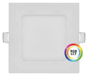 T-LED Bílý vestavný LED panel hranatý 120 x 120mm 9W 24V RGB+CCT 102334