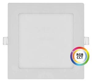 T-LED Bílý vestavný LED panel hranatý 174 x 174mm 18W 24V RGB+CCT 102335