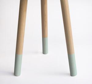Modrá dřevěná stolička Little Nice Things Calcetines