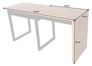 Designový psací stůl Nansen 80-160 cm imitace dub
