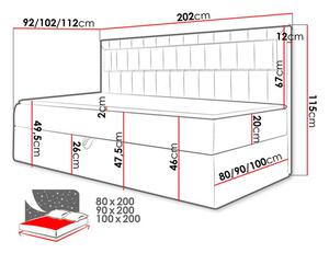 Jednolůžková postel 100cm Rivaldi 2 (bílá + růžová)