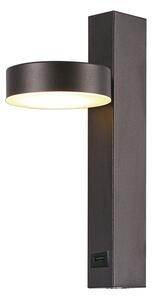 LED Solution Černé nástěnné LED svítidlo kulaté s USB portem 8W 23405