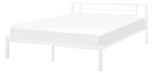 Manželská postel 160 cm CONNET (s roštem) (bílá). 1007225
