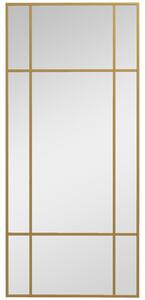 Zrcadlo HOMCOM 110 x 50 cm Dekorativní zrcadlo s kovovým rámem, obdélníkové zrcadlo do ložnice, koupelny | Aosom