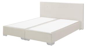 Manželská postel Boxspring 160 cm CONSOLE (s roštem a matrací) (béžová). 1007223