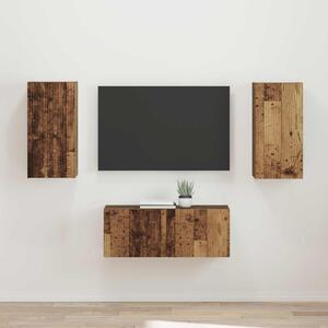 Sestava TV skříněk 2 ks Staré dřevo Kompozitní dřevo 3408968