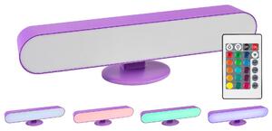 Rabalux Fialová LED RGB nabíjecí lampa Parker 3W s DO 76017