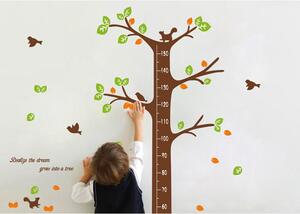 Dětská samolepka – metr na dveře nebo zeď 60x190 cm Dreaming Tree – Ambiance