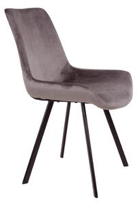 Designová židle Lanakila šedý samet