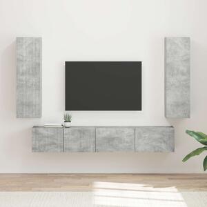 Sestava TV skříněk 3 ks Betonově šedá Kompozitní dřevo 3408982