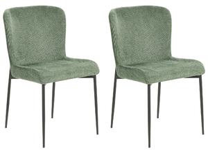 Sada 2 jídelních židlí zelené ADA