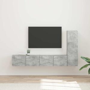 Sestava TV skříněk 3 ks Betonově šedá Kompozitní dřevo 3408991