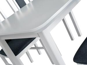 Jídelní stůl Miro Zvolte barvu nožek: Černá, Barva horní desky stolu (dýha): Olše Alder