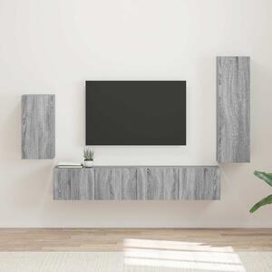 Sestava TV skříněk 4 ks Šedá Sonoma Kompozitní dřevo 3409012