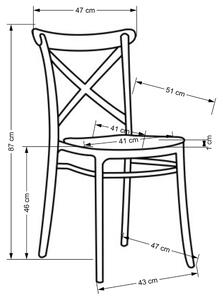 Jídelní židle Nikola, ratan / černá