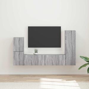 Sestava TV skříněk 4 ks Šedá Sonoma Kompozitní dřevo 3409030