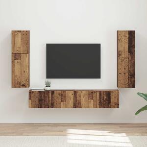Sestava TV skříněk 4 ks Staré dřevo Kompozitní dřevo 3409040