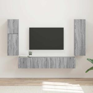 Sestava TV skříněk 4 ks Šedá Sonoma Kompozitní dřevo 3409039