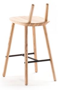 Přírodní barová židle z masivu EMKO Naïve