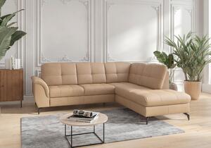 ROHOVÁ SEDAČKA, textil, kůže, cappuccino Sit & More - Sedací soupravy, Online Only