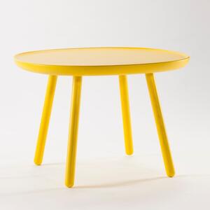Žlutý stolek z masivu EMKO Naïve, ø 64 cm