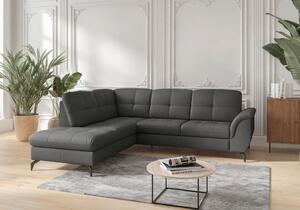 ROHOVÁ SEDAČKA, kůže, antracitová Sit & More - Sedací soupravy, Online Only