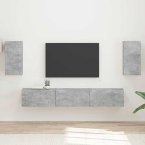 Sestava TV skříněk 5 ks Betonově šedá Kompozitní dřevo 3409072