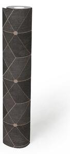 A.S. Création | Vliesová tapeta na zeď Titanium 3 38202-4 | 0,53 x 10,05 m | metalická, hnědá