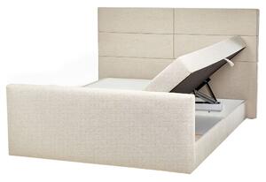 Manželská postel 160 cm Aoyun (šedá) (s roštem a matrací) (s úl. prostorem). 1077691