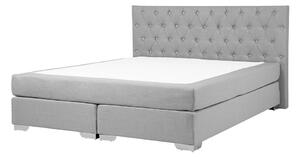 Manželská postel Boxspring 180 cm DUKE (s roštem a matrací) (šedá). 1007246