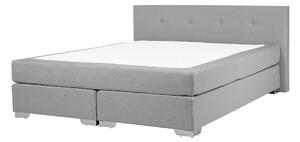 Manželská postel Boxspring 180 cm CONSOLE (s roštem a matrací) (šedá). 1007244