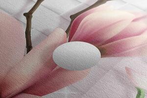 Obraz magnolie s abstraktními prvky
