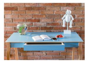 Světle tyrkysový psací stůl Ragaba Lillo, délka 85 cm
