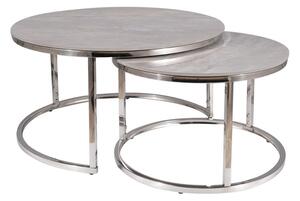 Konferenční stolek Portafino, šedá / stříbrná