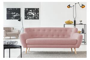 Světle růžová pohovka Cosmopolitan design London, 192 cm