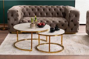 Konferenční stolek Portafino, mramor / zlatá