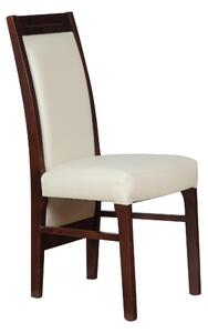 Jídelní židle Krona (krémová + ořech tmavý). 1091958
