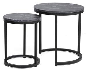 Konferenční stolek Hola, černý mramor / černá