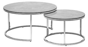 Konferenční stolek Portafino, šedá / stříbrná