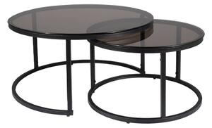 Konferenční stolek Ferrante E, čirá / černá