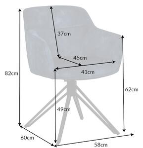 Designová židle Natasha petrolejový samet