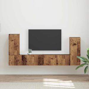 Sestava TV skříněk 4 ks Staré dřevo Kompozitní dřevo 3409121