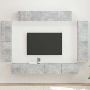 Televizní skříň 8 ks Betonově šedá 3409144