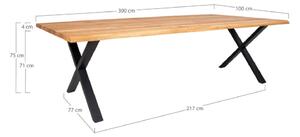 Designový jídelní stůl Jonathon 300 cm přírodní dub