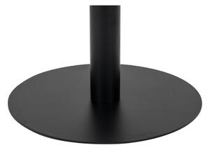 Kulatý jídelní stůl Kane 110 cm imitace mramoru / černý