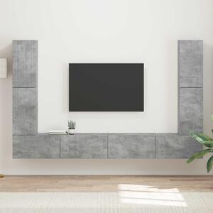 Sestava TV skříněk 8 ks Betonově šedá Kompozitní dřevo 3409135