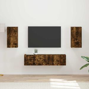 Sestava TV skříněk 4 ks Kouřový dub Kompozitní dřevo 3409155