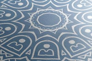 Obraz meditační Mandala na modrém pozadí