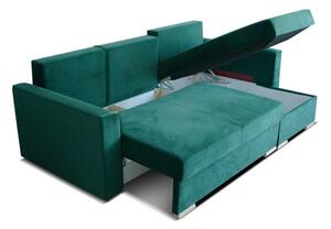 ANTEX APIS rozkládací sedačka s dvěmi úložnými prostory zelená 230 x 85 x 143 cm